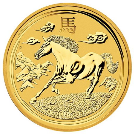 Zlatá mince 1/4 Oz Lunar Series II Year of the Horse 2014
