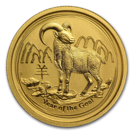 Zlatá mince 1/4 Oz Lunar Series II Year of the Goat 2015