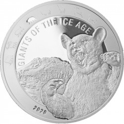Stříbrná mince 1 Oz Giants of the Ice Age Medvěd Jeskynní 2020