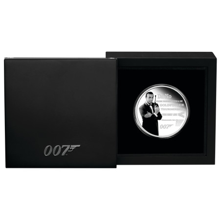 Stříbrná mince 1 Oz James Bond Sean Connery 2021 Kolorováno