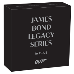 Stříbrná mince 1 Oz James Bond Sean Connery 2021 Kolorováno (První mince)