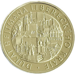Zlatá mince 1/10 Oz Dukát hejtmana Libereckého kraje 2006 Proof