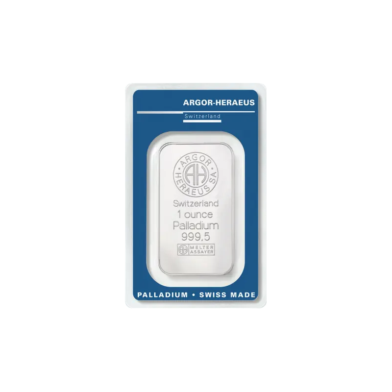 Palladiový slitek 1 Oz  Argor Heraeus