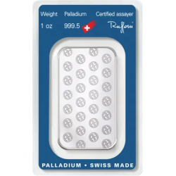 Palladiový slitek 1 Oz  Argor Heraeus