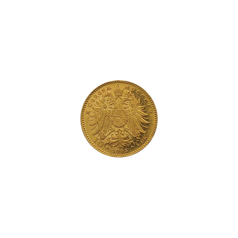 Zlatá mince 3,38 g 10 Korun Františka Josefa I. 1905