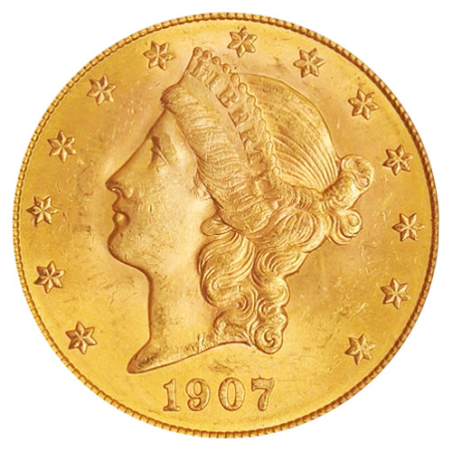 Zlatá mince 33,4 g Double Eagle Liberty Head různé roky