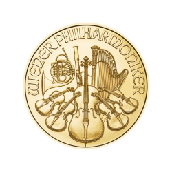 Zlatá mince 1/25 Oz Wiener Philharmoniker různé roky