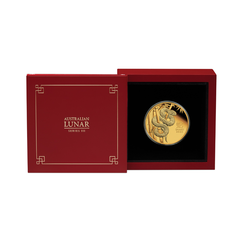 Zlatá mince 1 Oz Lunar Series III Year of the Snake 2025 Proof