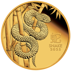 Zlatá mince 1/4 Oz Lunar Series III Year of the Snake 2025 Proof