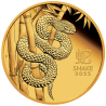Zlatá mince 1/4 Oz Lunar Series III Year of the Snake 2025 Proof
