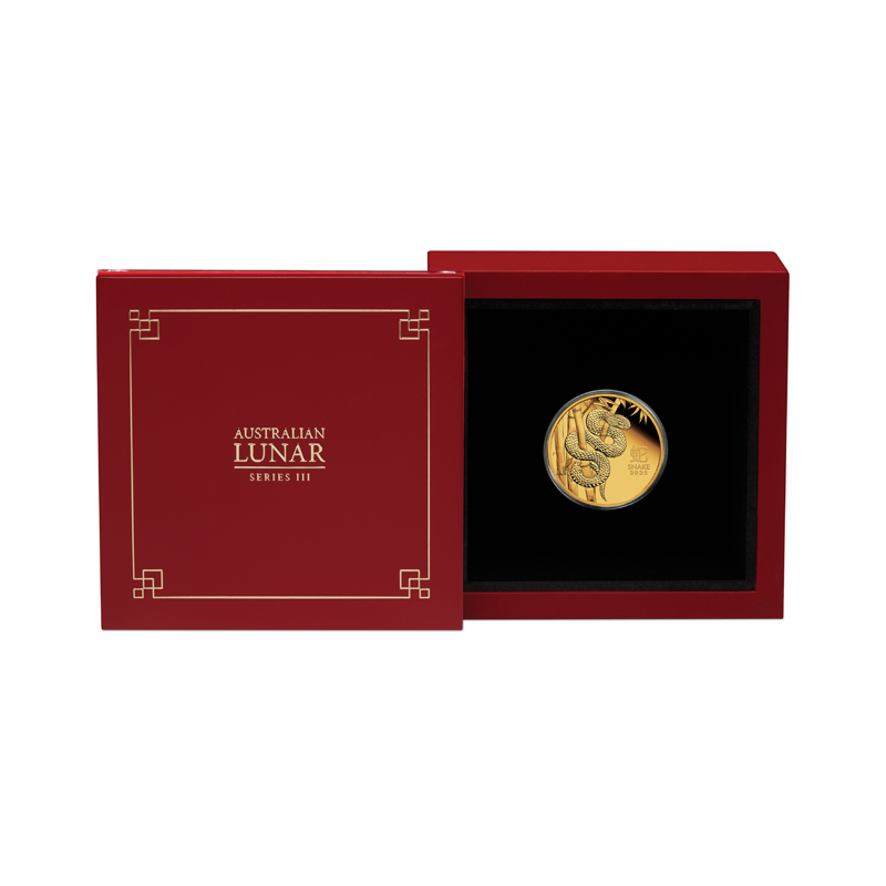 Zlatá mince 1/4 Oz Lunar Series III Year of the Snake 2025 Proof