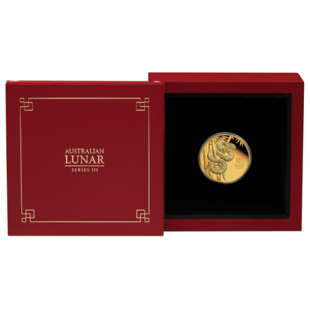 Zlatá mince 1/4 Oz Lunar Series III Year of the Snake 2025 Proof