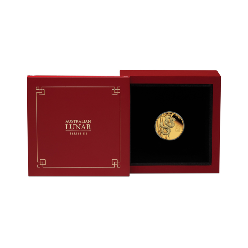 Zlatá mince 1/10 Oz Lunar Series III Year of the Snake 2025 Proof