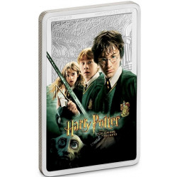 Stříbrná mince ve tvaru slitku 1 Oz Harry Potter and the Chamber of Secrets 2020