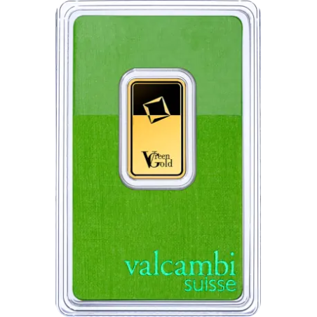 Zlatý slitek 10 g Valcambi Green Gold