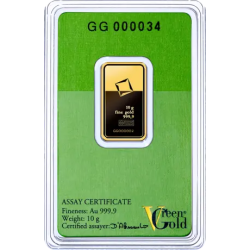 Zlatý slitek 10 g Valcambi Green Gold