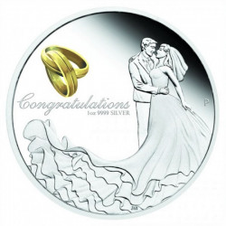 Stříbrná mince 1 Oz Svatba