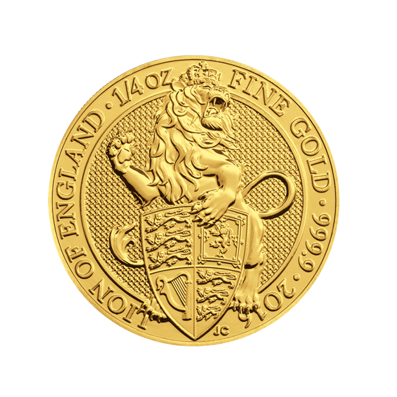 Zlatá mince 1/4 Oz The Queen’s Beasts Lion of England 2016