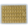 Zlatý slitek 50 x 1 g Valcambi Combibar