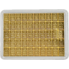 Zlatý slitek 50 x 1 g Valcambi Combibar