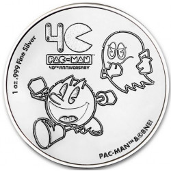 Stříbrná mince 1 Oz Pac-Man...