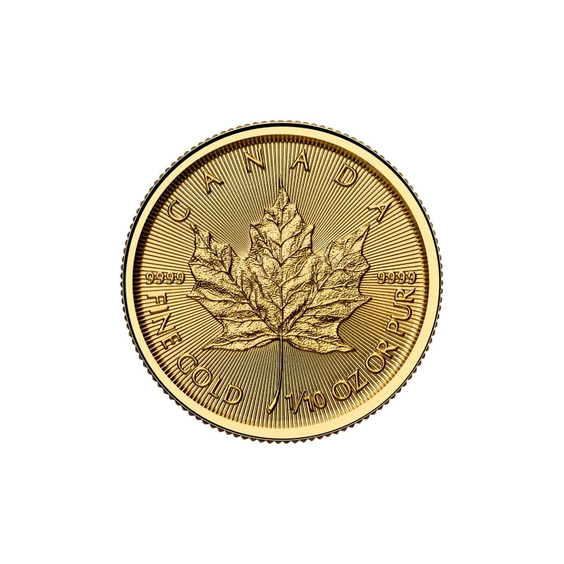 Zlatá mince 1/10 Oz Maple Leaf 2025