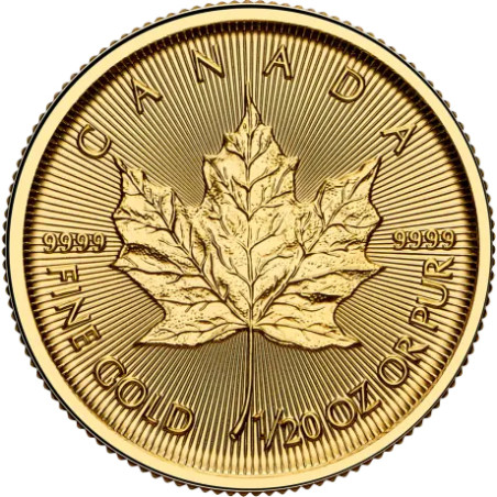 Zlatá mince 1/20 Oz Maple Leaf 2025