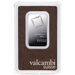 Platinový slitek 1 Oz Valcambi