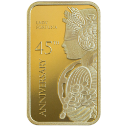 Zlatý slitek 1 Oz PAMP Lady Fortuna 45. výročí