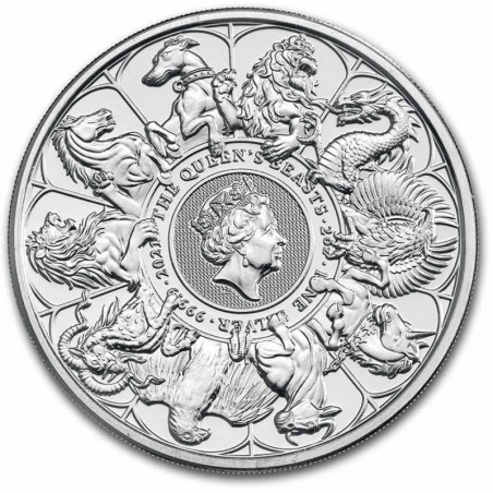 Stříbrná mince 2 Oz The Queens Beasts Completer 2021