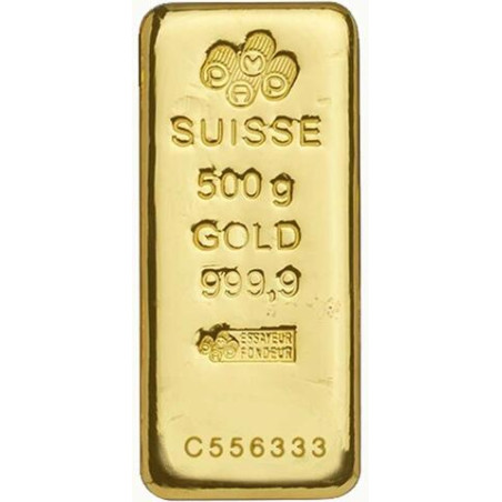 Zlatý slitek 500 g PAMP