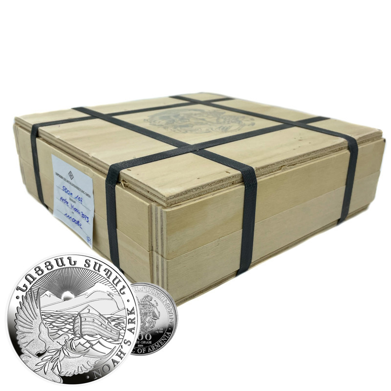Box 500 x stříbrná mince 1 Oz Archa Noemova