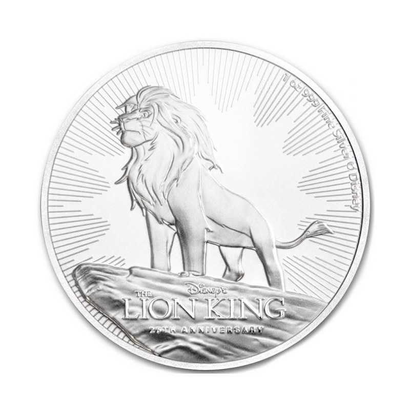 Stříbrná mince 1 Oz Lion King 25. výročí 2019