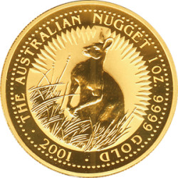 Zlatá mince 1 Oz Kangaroo Nugget různé roky
