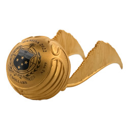 Stříbrná mince 3 Oz Harry Potter Zlatonka 2022 Zlaceno