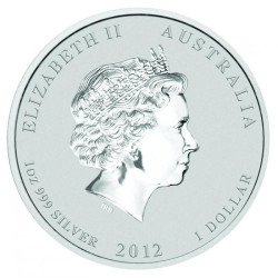 Stříbrná mince 1 Oz Lunar Series II Year of the Dragon 2012