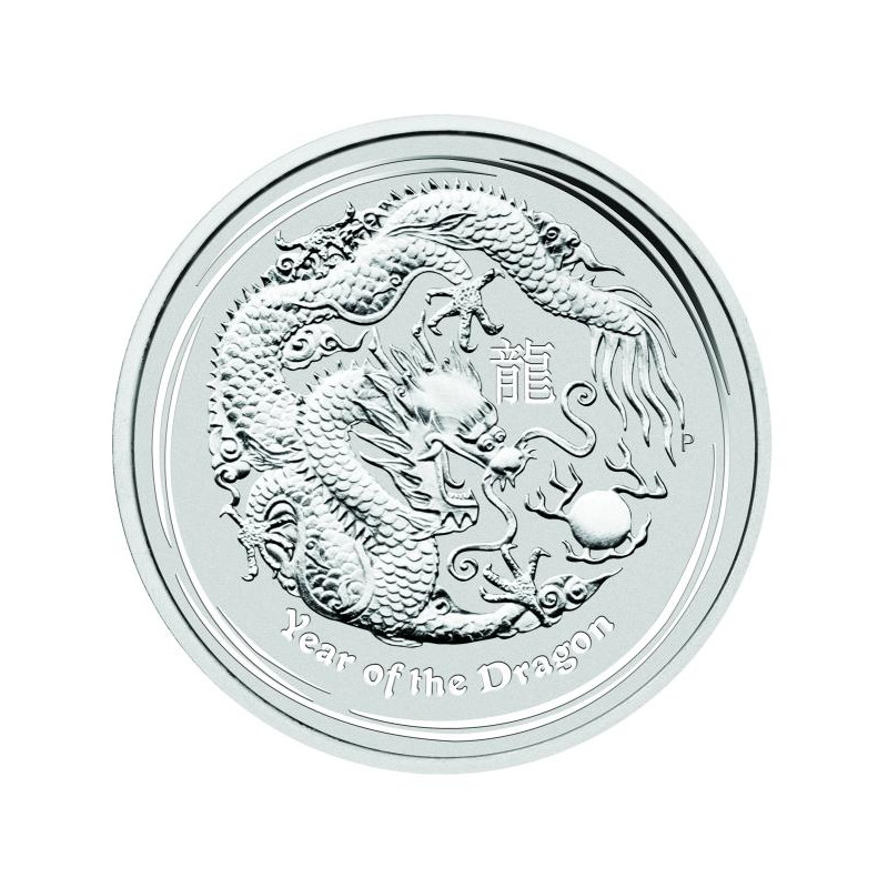 Stříbrná mince 1 Oz Lunar Series II Year of the Dragon 2012
