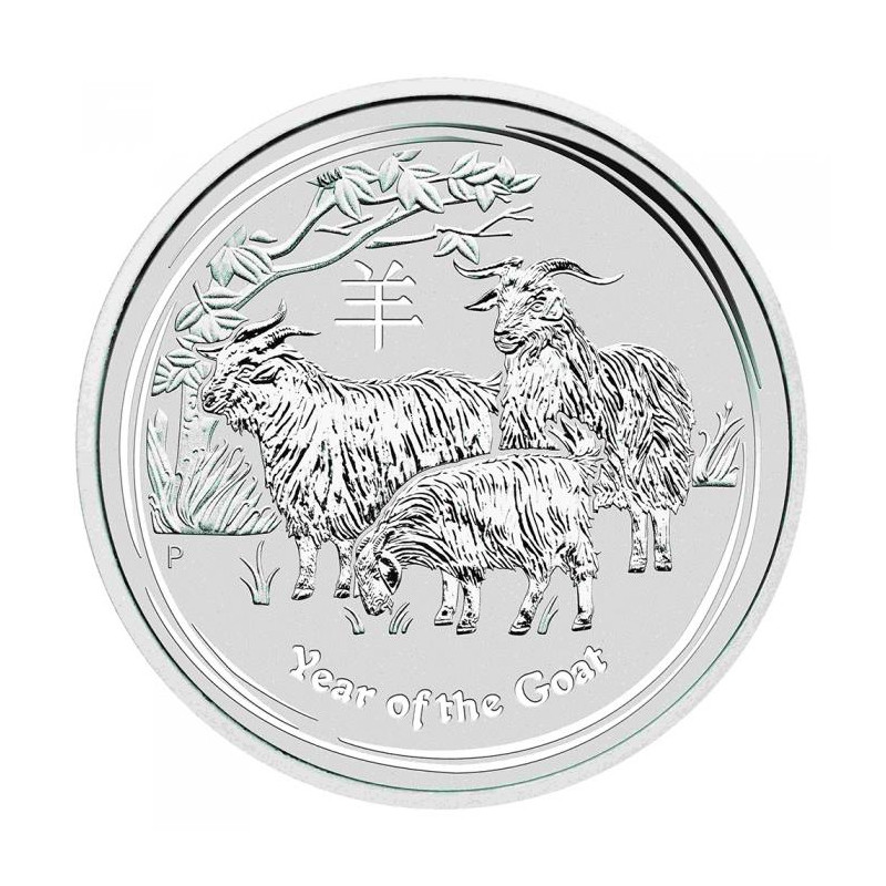 Stříbrná mince 1 Oz Lunar Series II Year of the Goat 2015