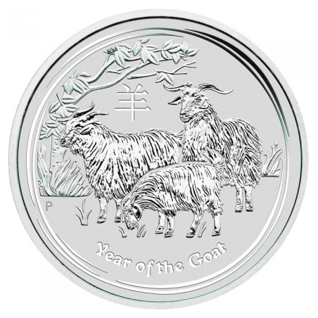 Stříbrná mince 1 Oz Lunar Series II Year of the Goat 2015