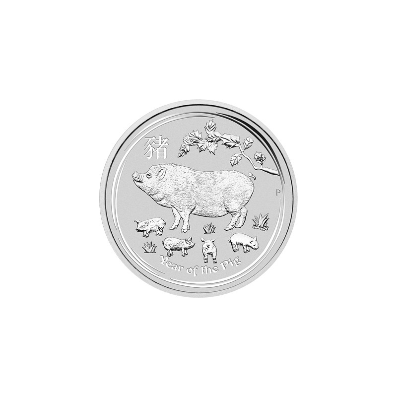 Stříbrná mince 1 Oz Lunar Series II Year of the Pig 2019