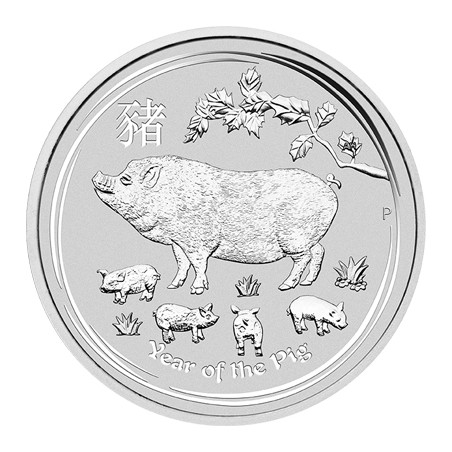 Stříbrná mince 1 Oz Lunar Series II Year of the Pig 2019