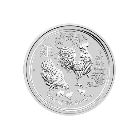 Stříbrná mince 1 Oz Lunar Series II Year of the Rooster 2017