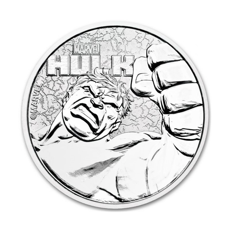 Stříbrná mince 1 Oz Marvel Hulk 2019