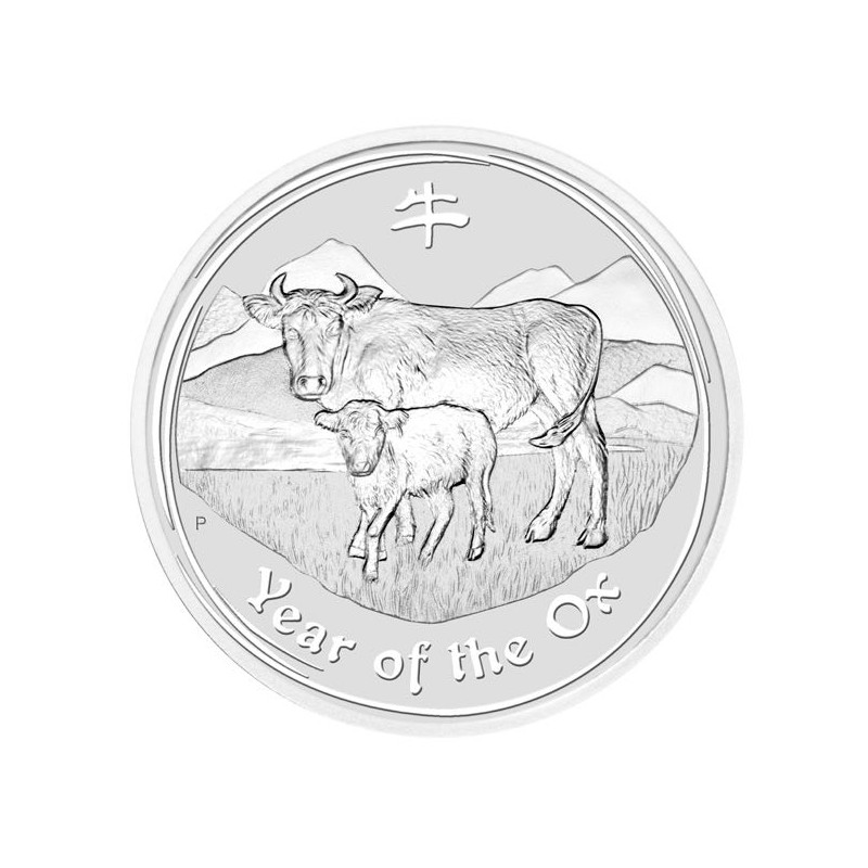 Stříbrná mince 1 Oz Lunar Series II Year of the Ox 2009
