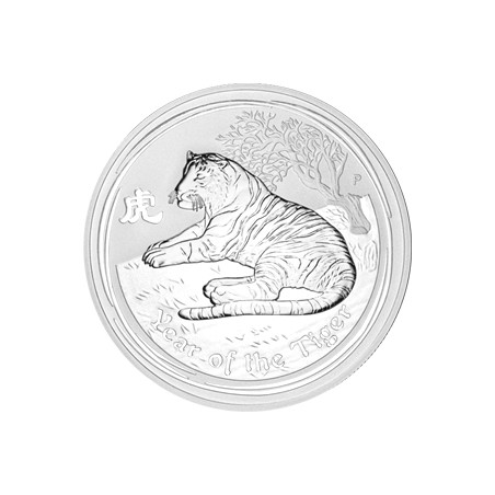 Stříbrná mince 1 Oz Lunar Series II Year of the Tiger 2010