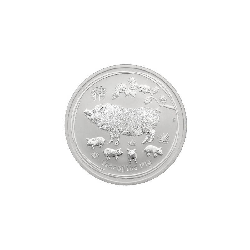 Stříbrná mince 1 Kg Lunar Series II Year of the Pig 2019