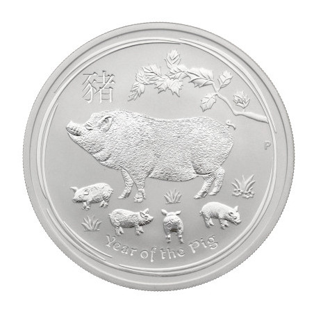 Stříbrná mince 1 Kg Lunar Series II Year of the Pig 2019