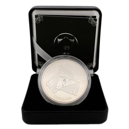 Stříbrná mince 1 Oz Magnum Opus 2022 Proof křišťály Swarovski