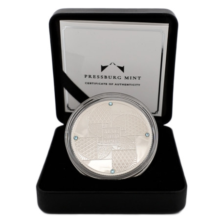 Stříbrná mince 1 Oz Magnum Opus 2023 Proof křištály Swarovski