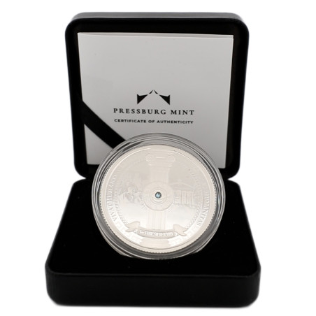 Stříbrná mince 1 Oz Vivat Humanitas 2023 Proof křišťály Swarovski